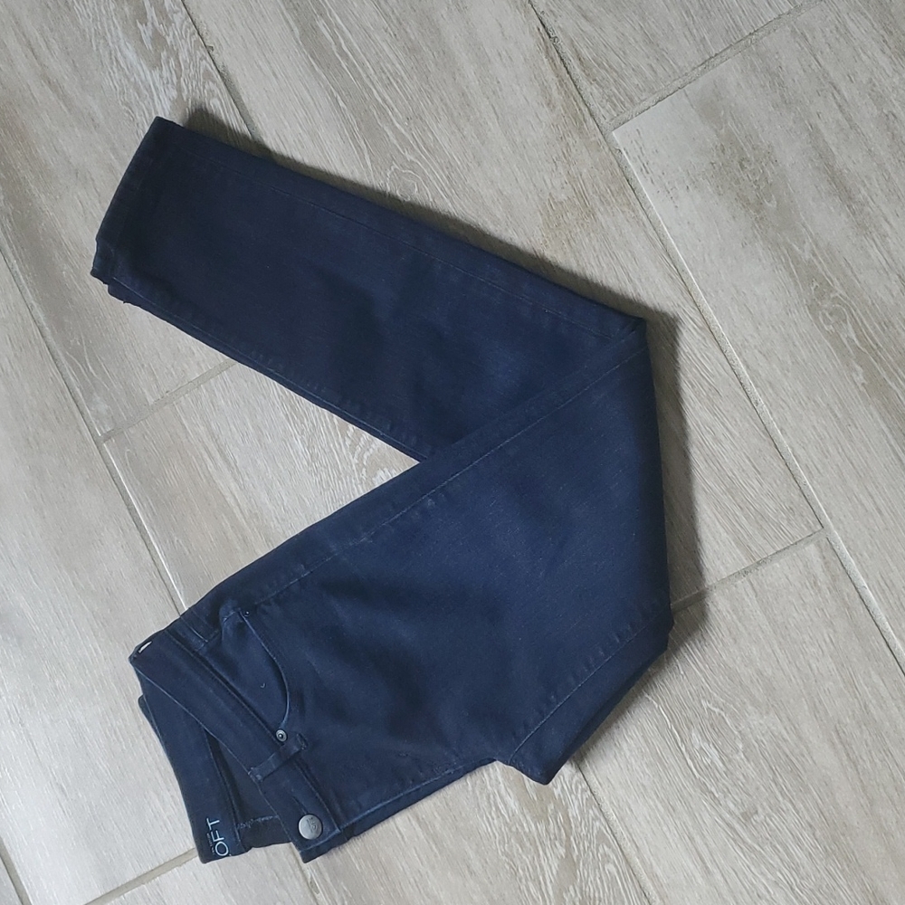Loft  27/4 Petite Modern Skinny Darkwash Jeans